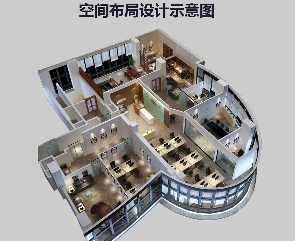 辦公室裝修設計圖，辦公室裝修效果圖