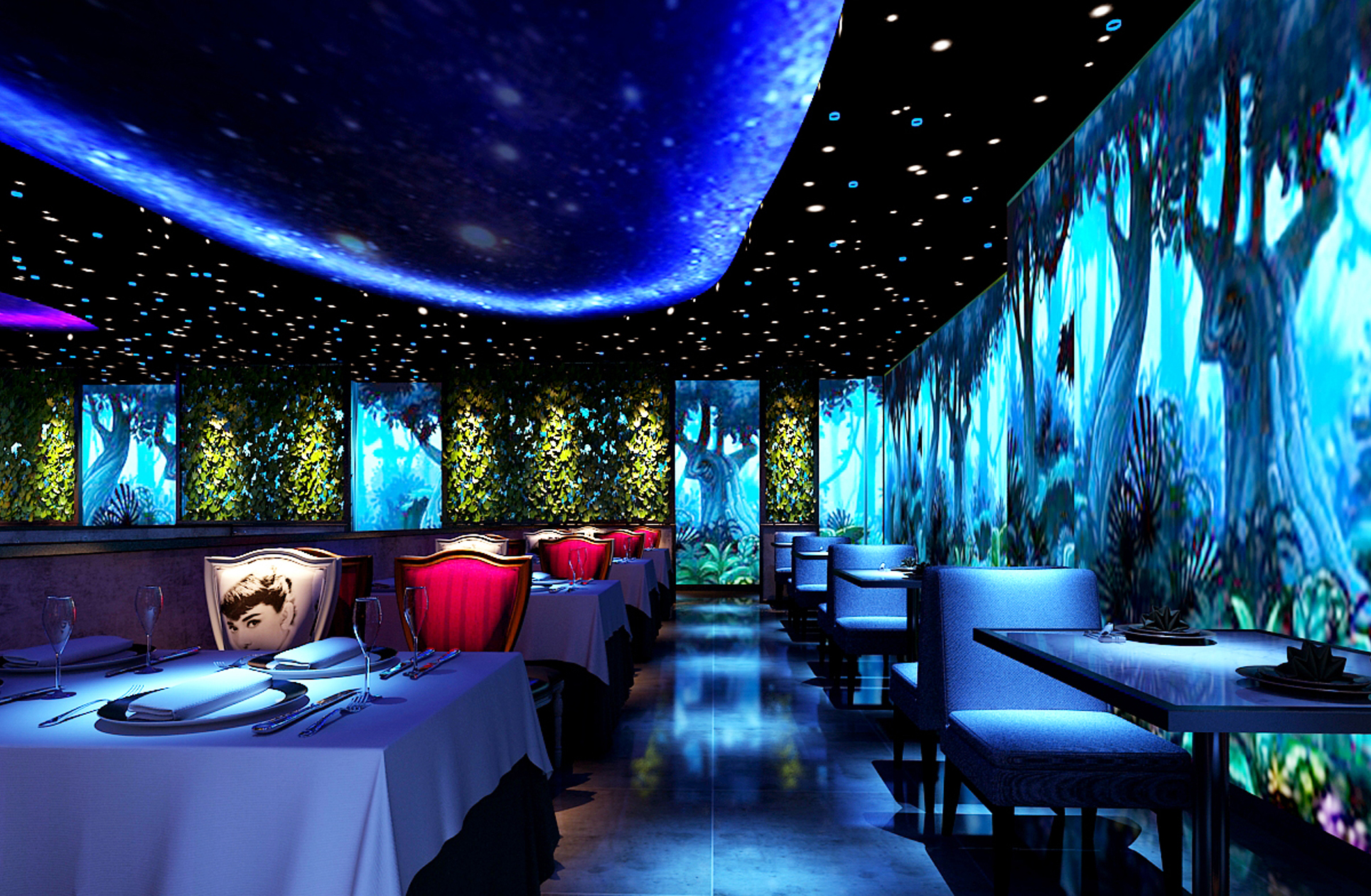 合肥瑤海萬(wàn)達(dá)全息投影感官餐廳工程