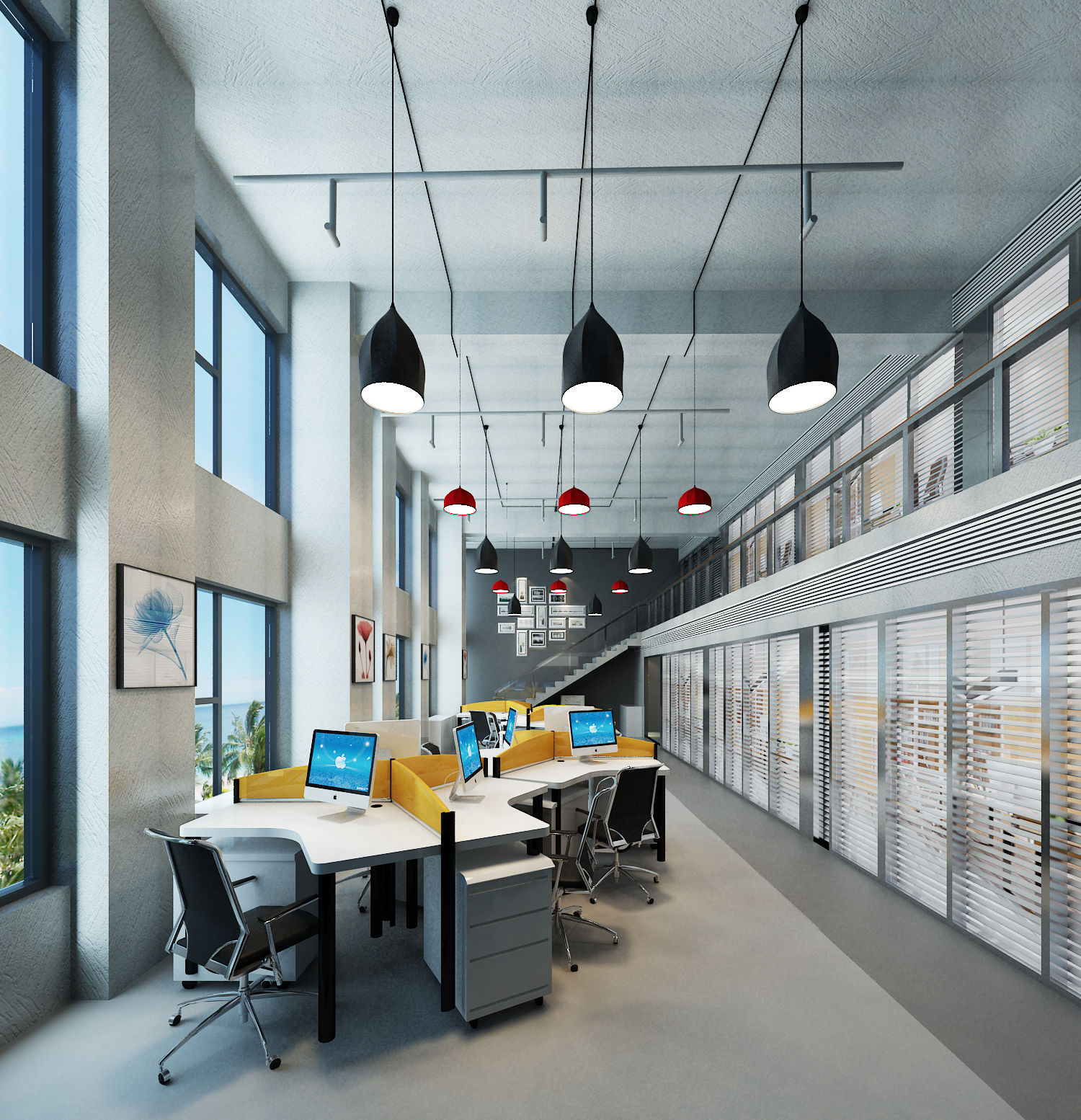 辦公室裝修設(shè)計圖效果圖平面圖