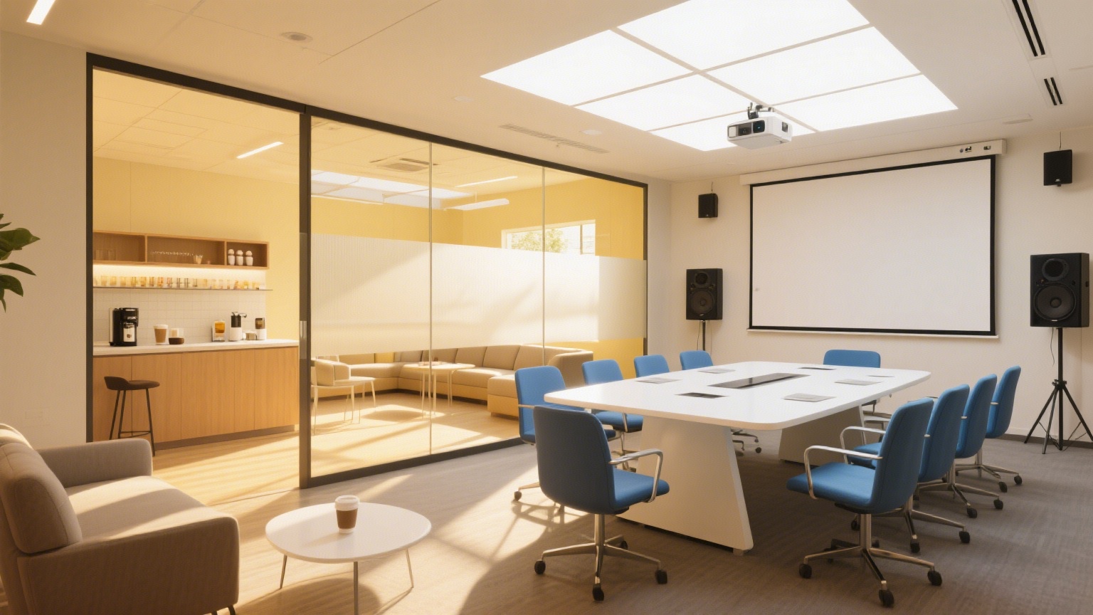 多功能空間:會議室與休閑區(qū)的完美融合